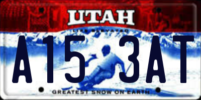 UT license plate A153AT