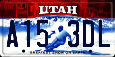 UT license plate A153DL