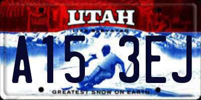 UT license plate A153EJ