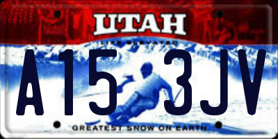 UT license plate A153JV