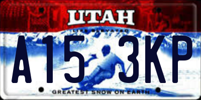 UT license plate A153KP