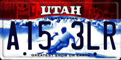 UT license plate A153LR