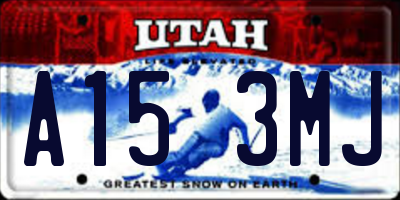 UT license plate A153MJ