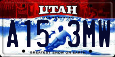 UT license plate A153MW