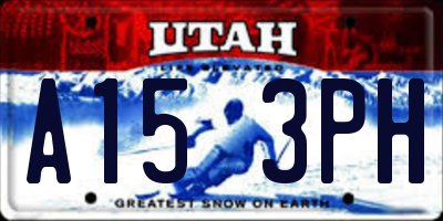 UT license plate A153PH