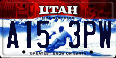UT license plate A153PW