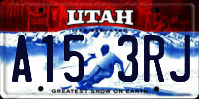 UT license plate A153RJ