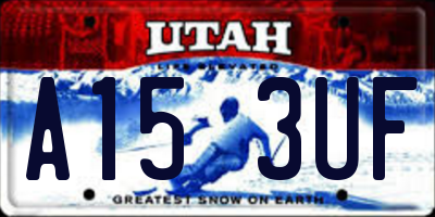 UT license plate A153UF