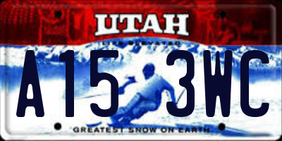 UT license plate A153WC