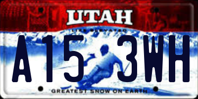 UT license plate A153WH