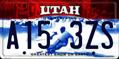 UT license plate A153ZS