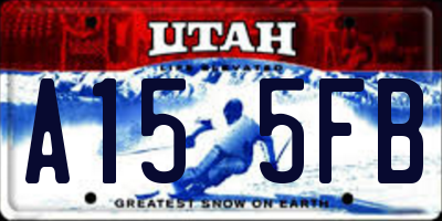 UT license plate A155FB