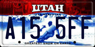 UT license plate A155FF