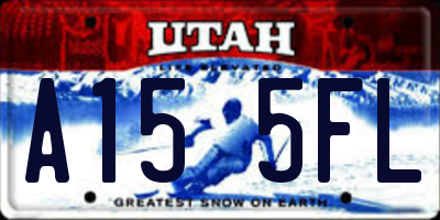 UT license plate A155FL