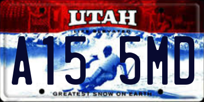 UT license plate A155MD