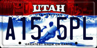 UT license plate A155PL