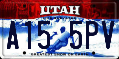 UT license plate A155PV