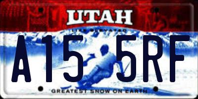 UT license plate A155RF