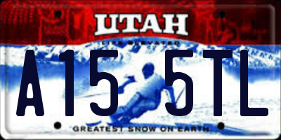 UT license plate A155TL