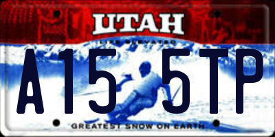 UT license plate A155TP