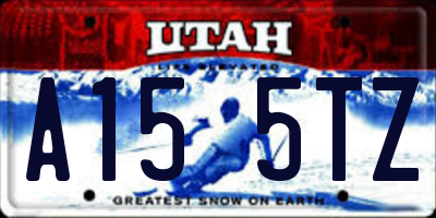 UT license plate A155TZ