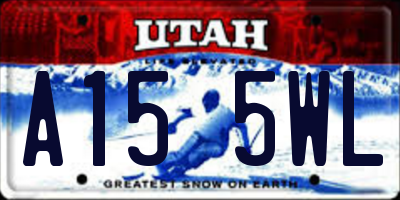 UT license plate A155WL