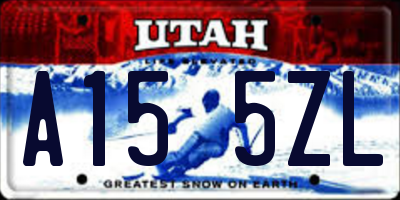 UT license plate A155ZL