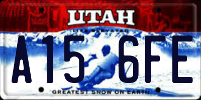 UT license plate A156FE
