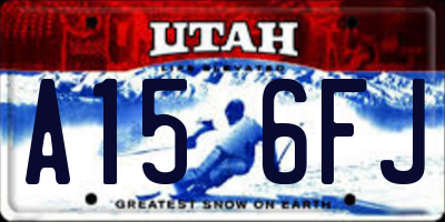 UT license plate A156FJ