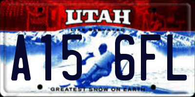 UT license plate A156FL
