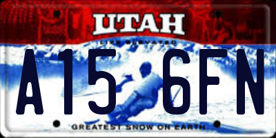 UT license plate A156FN