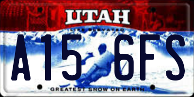 UT license plate A156FS
