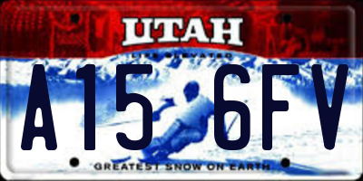 UT license plate A156FV