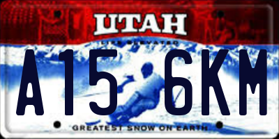 UT license plate A156KM