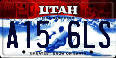 UT license plate A156LS