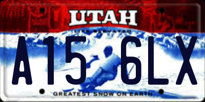 UT license plate A156LX