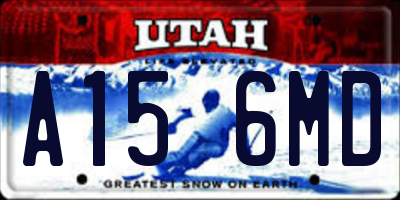 UT license plate A156MD