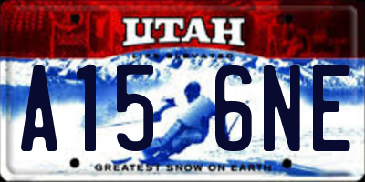UT license plate A156NE