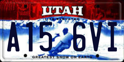 UT license plate A156VI