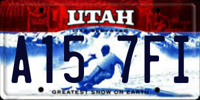 UT license plate A157FI