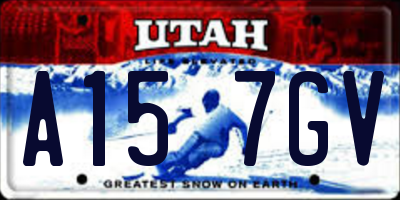 UT license plate A157GV
