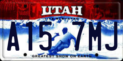 UT license plate A157MJ