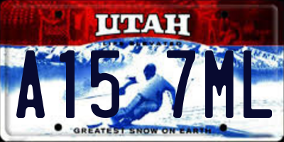 UT license plate A157ML