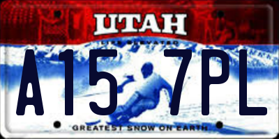 UT license plate A157PL