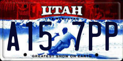 UT license plate A157PP