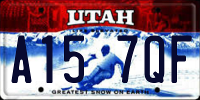 UT license plate A157QF