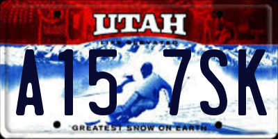 UT license plate A157SK
