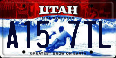 UT license plate A157TL