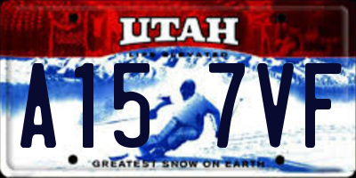 UT license plate A157VF