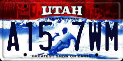 UT license plate A157WM